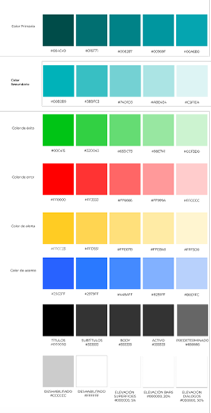 Paleta de colores